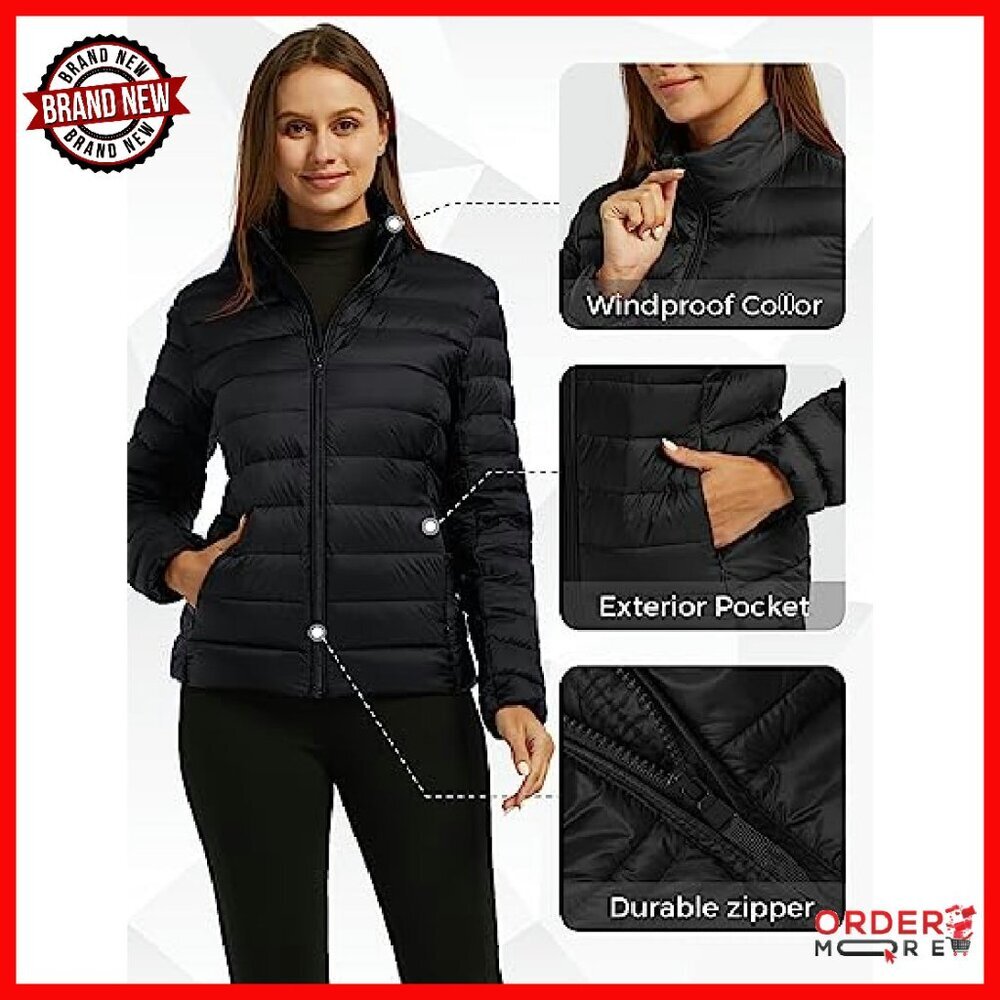Ultra Lightweight Packable Down Jacket Women's Pu… - image 7
